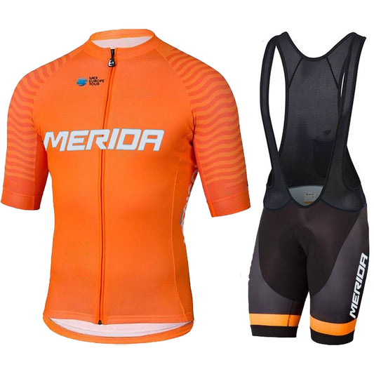 Men's Breathable Short Sleeve Cycling Jersey (Bib) Shorts Merida-879