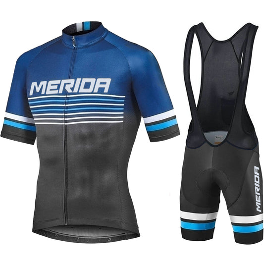 Men's Breathable Short Sleeve Cycling Jersey (Bib) Shorts Merida-880