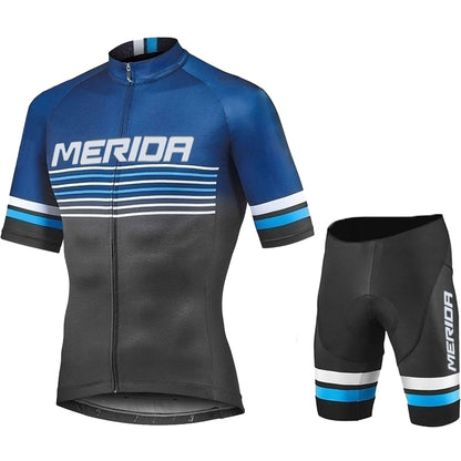Men's Breathable Short Sleeve Cycling Jersey (Bib) Shorts Merida-880
