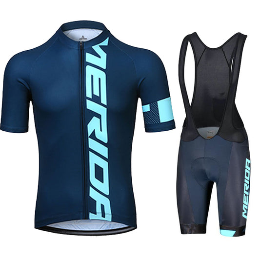 Men's Breathable Short Sleeve Cycling Jersey (Bib) Shorts Merida-884