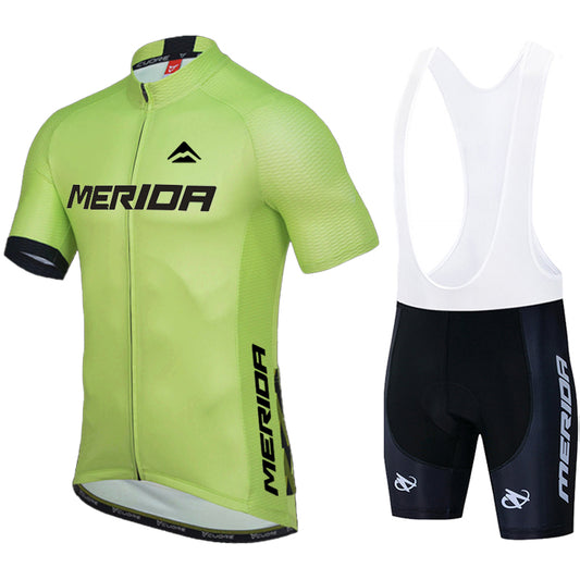 Men's Breathable Short Sleeve Cycling Jersey (Bib) Shorts Merida-892