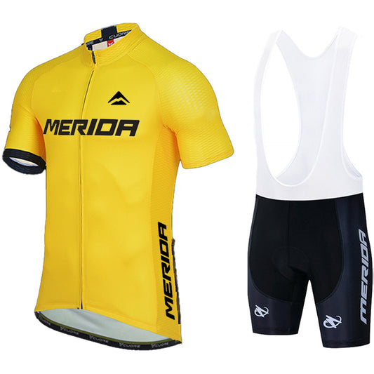 Men's Breathable Short Sleeve Cycling Jersey (Bib) Shorts Merida-893