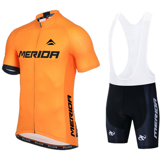 Men's Breathable Short Sleeve Cycling Jersey (Bib) Shorts Merida-894