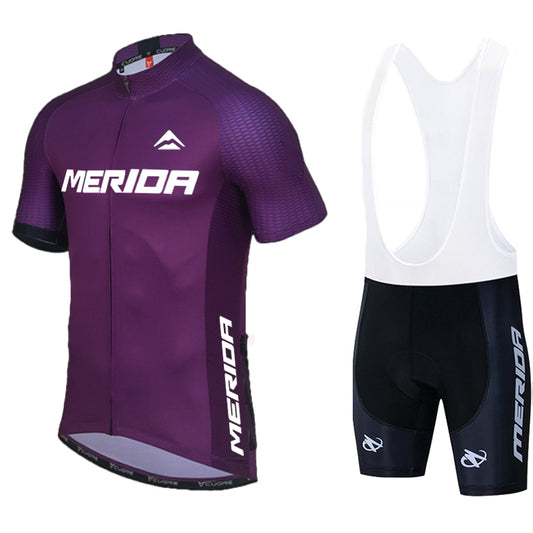 Men's Breathable Short Sleeve Cycling Jersey (Bib) Shorts Merida-896