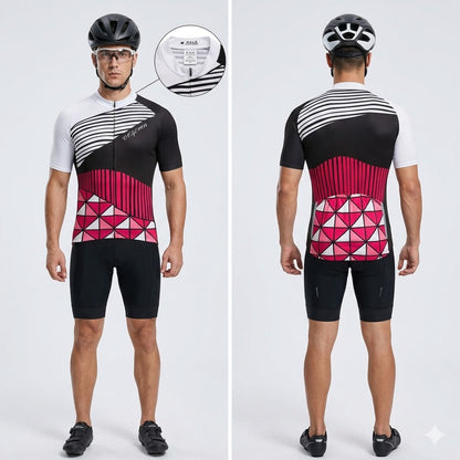 Men's Short Sleeve Cycling Jersey (Bib) Shorts DKGEMN-009
