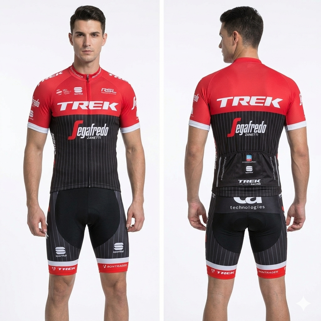 Men's Short Sleeve Cycling Jersey (Bib) Shorts Trek-005