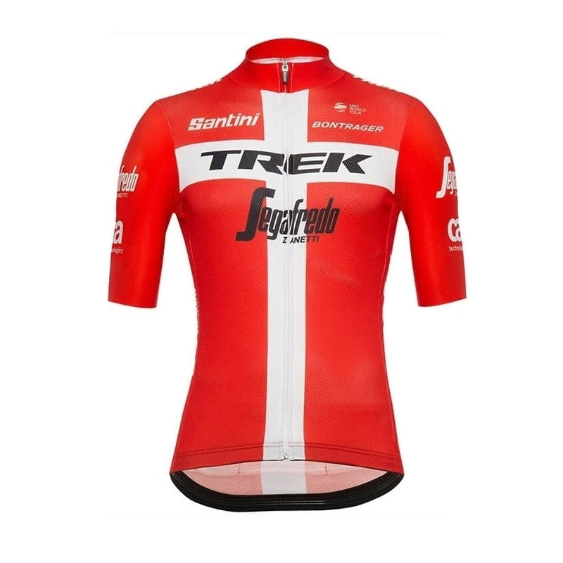 2023 Men's Breathable Short Sleeve Cycling Jersey (Bib) Shorts Trek-1277