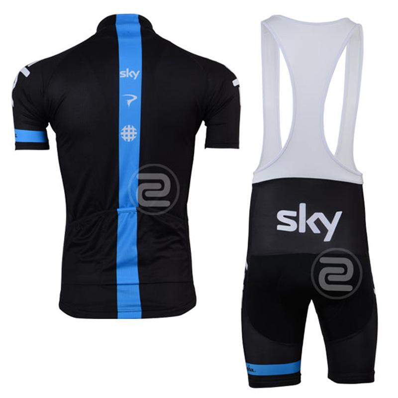 Men's Short Sleeve Cycling Jersey (Bib) Shorts SKY-001
