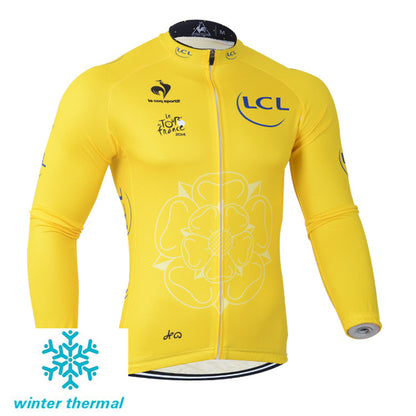 Winter Fleece Long Sleeve Cycling Jersey (Bib) Pants 068