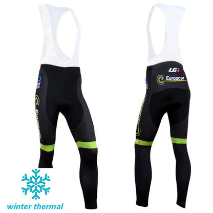 Winter Fleece Long Sleeve Cycling Jersey (Bib) Pants 085