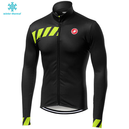 FLeece Long Sleeve Cycling Jersey (Bib) Pants 2019 Castelli-009