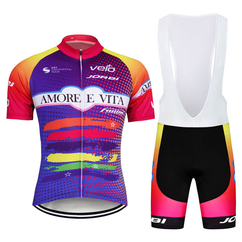 Men's Short Sleeve Cycling Jersey (Bib) Shorts 736