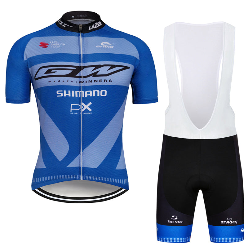 Men's Short Sleeve Cycling Jersey (Bib) Shorts 664