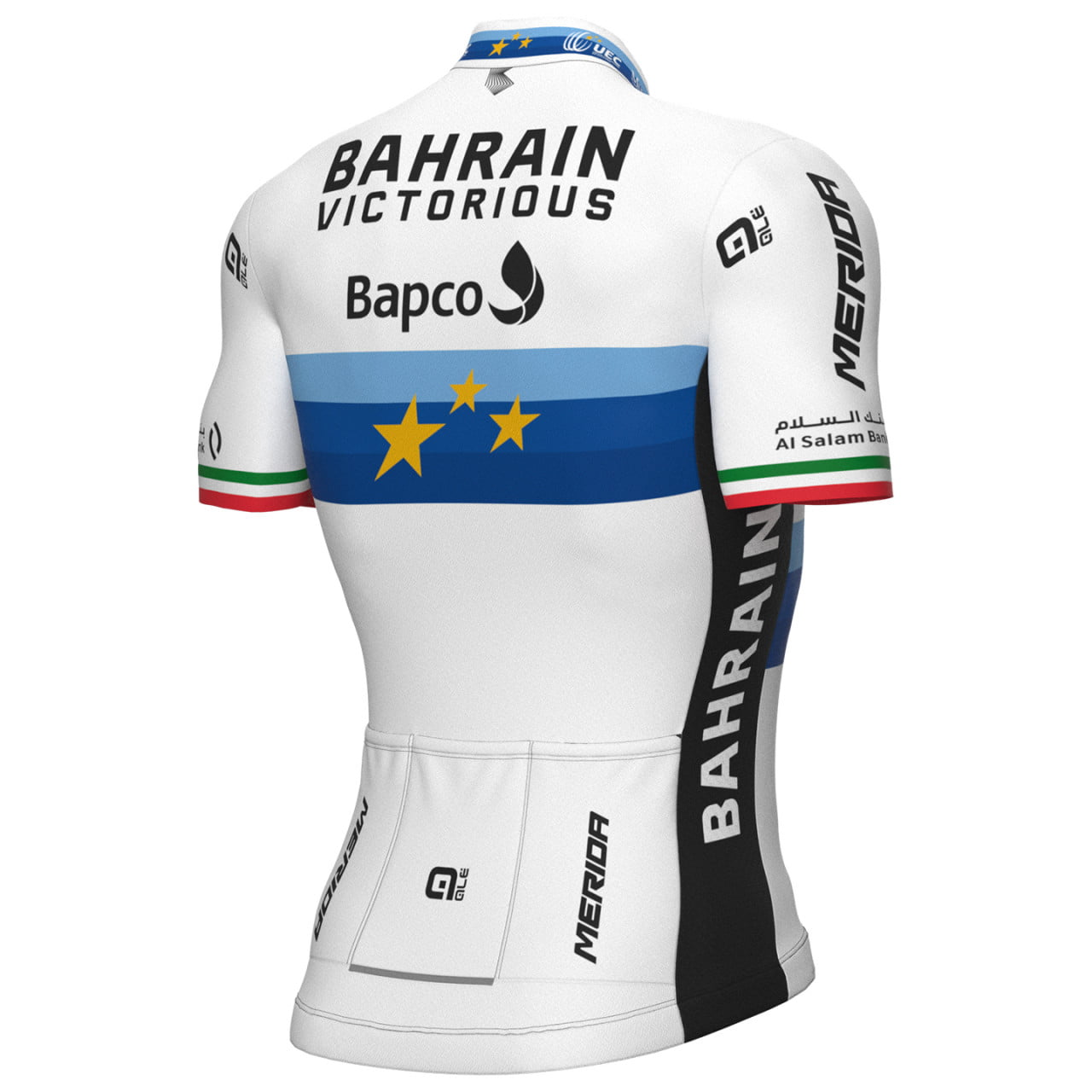 2022 Men's Breathable Short Sleeve Cycling Jersey (Bib) Shorts Bahrain Victorious-2022-004-AC