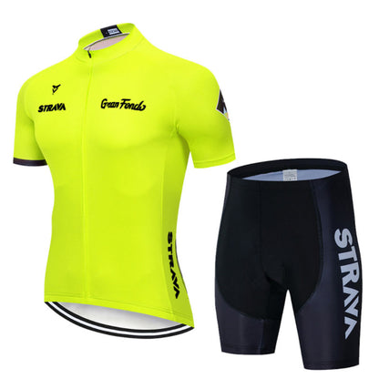 Men's Short Sleeve Cycling Jersey (Bib) Shorts HXTY-12