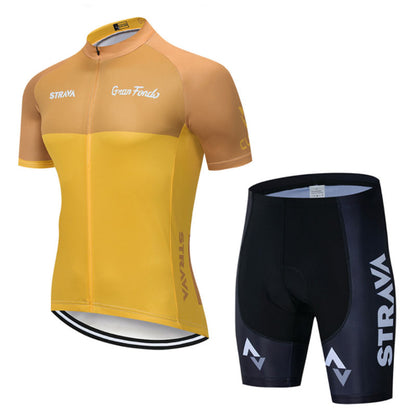 Men's Short Sleeve Cycling Jersey (Bib) Shorts HXTY-09