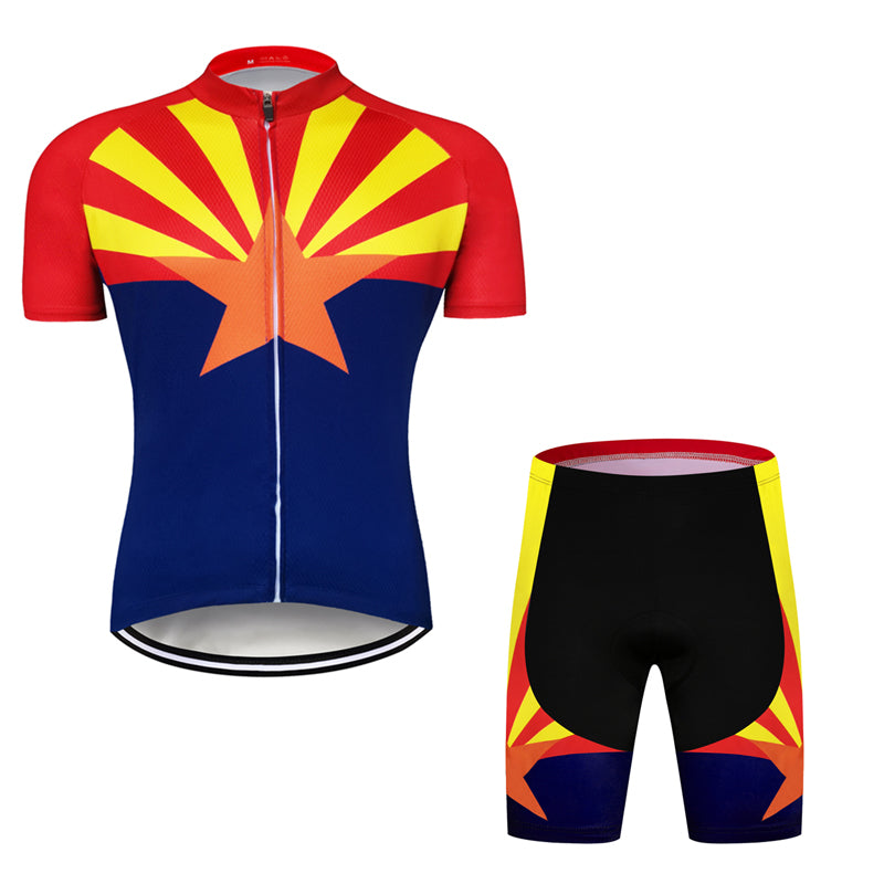 Men's Short Sleeve Cycling Jersey (Bib) Shorts 707