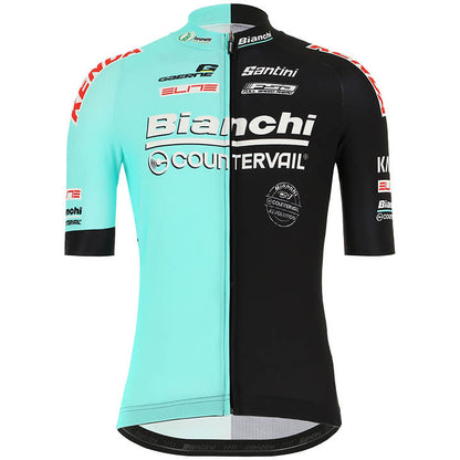 Bianchi 2022 Men's Breathable Short Sleeve Cycling Jersey (Bib) Shorts Bianchi-2022-001-AC