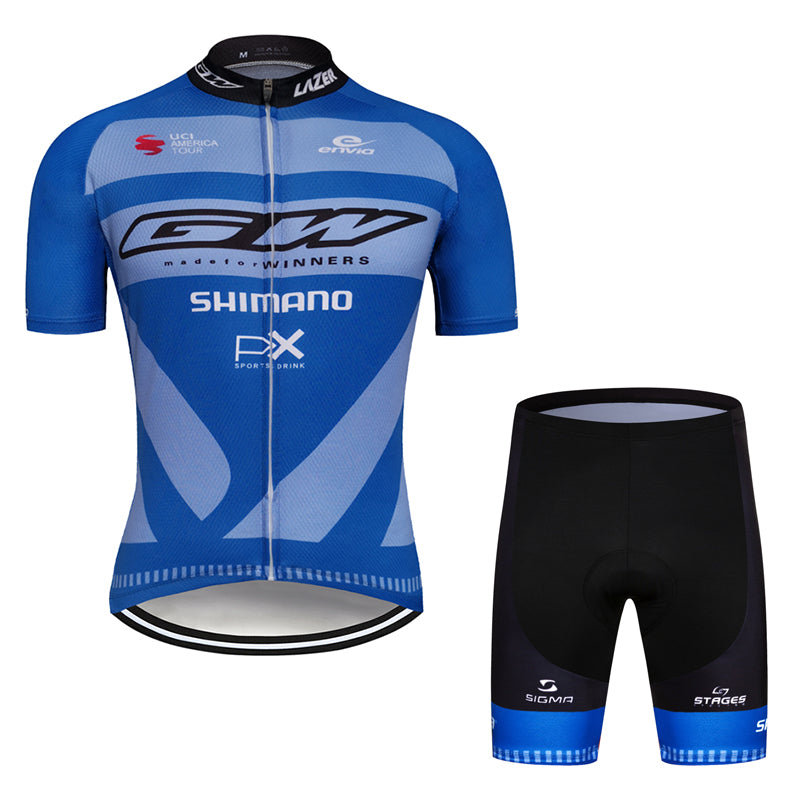 Men's Short Sleeve Cycling Jersey (Bib) Shorts 664