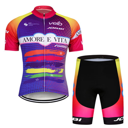 Men's Short Sleeve Cycling Jersey (Bib) Shorts 736