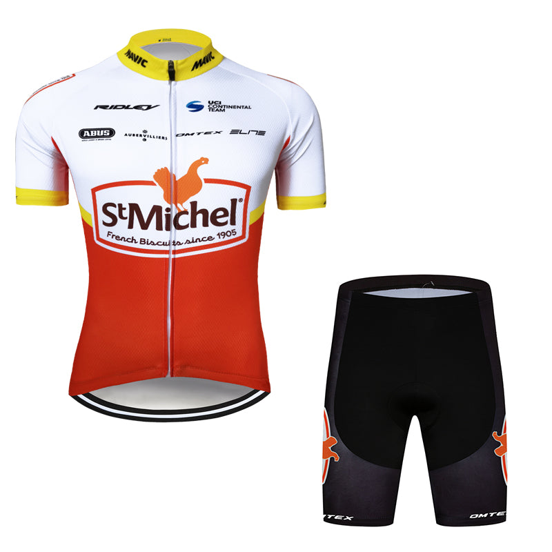 Men's Short Sleeve Cycling Jersey (Bib) Shorts 717