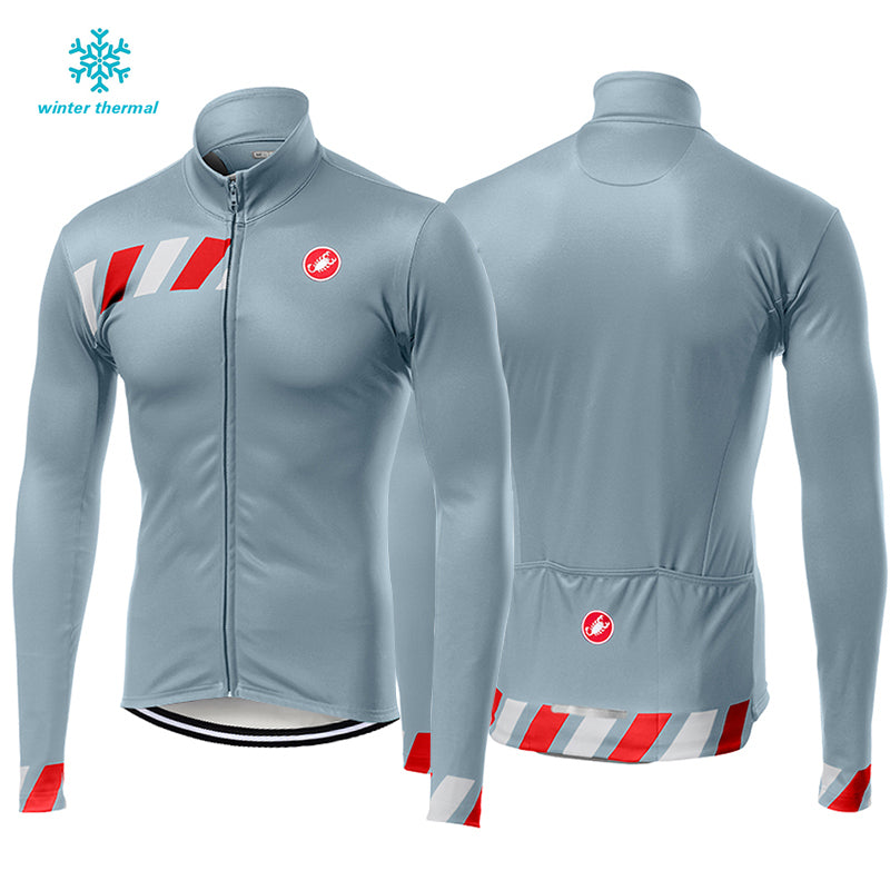 FLeece Long Sleeve Cycling Jersey (Bib) Pants 2019 Castelli-006