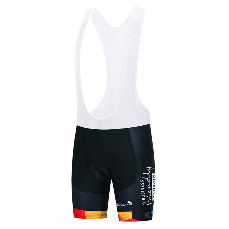 2023 Men's Breathable Short Sleeve Cycling Jersey (Bib) Shorts Bahrain002-AC