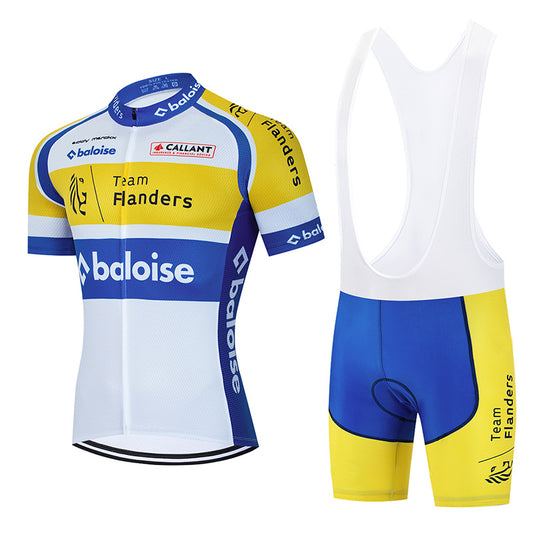 2023 Men's Breathable Short Sleeve Cycling Jersey (Bib) Shorts Baloise003-AC