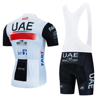2023 Men's Breathable Short Sleeve Cycling Jersey (Bib) Shorts UAE006-AC