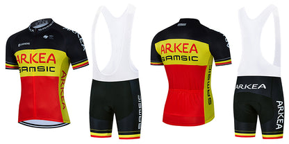 2023 Men's Breathable Short Sleeve Cycling Jersey (Bib) Shorts ARKEA004-AC