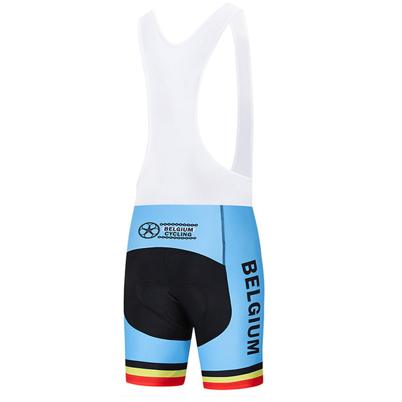 2023 Men's Breathable Short Sleeve Cycling Jersey (Bib) Shorts Belgian003-AC