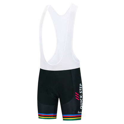 Men's Breathable Short Sleeve Cycling Jersey (Bib) Shorts Quick Step002-AC