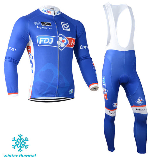 Winter Fleece Long Sleeve Cycling Jersey (Bib) Pants 106