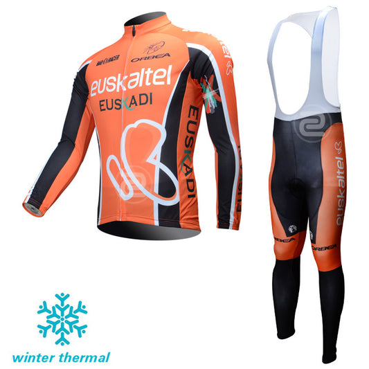 Winter Fleece Long Sleeve Cycling Jersey (Bib) Pants 031