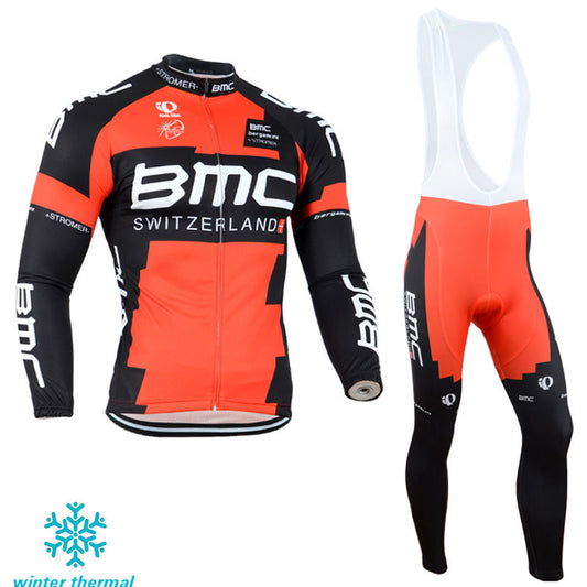 Winter Fleece Long Sleeve Cycling Jersey (Bib) Pants 125