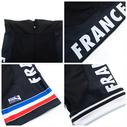 2023 Men's Breathable Short Sleeve Cycling Jersey (Bib) Shorts France003-AC