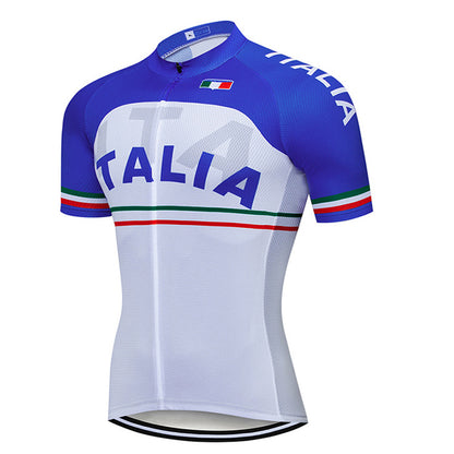 Men's Breathable Short Sleeve Cycling Jersey (Bib) Shorts Italia002-AC