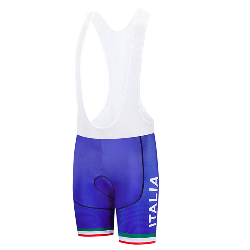 2023 Men's Breathable Short Sleeve Cycling Jersey (Bib) Shorts Italia002-AC