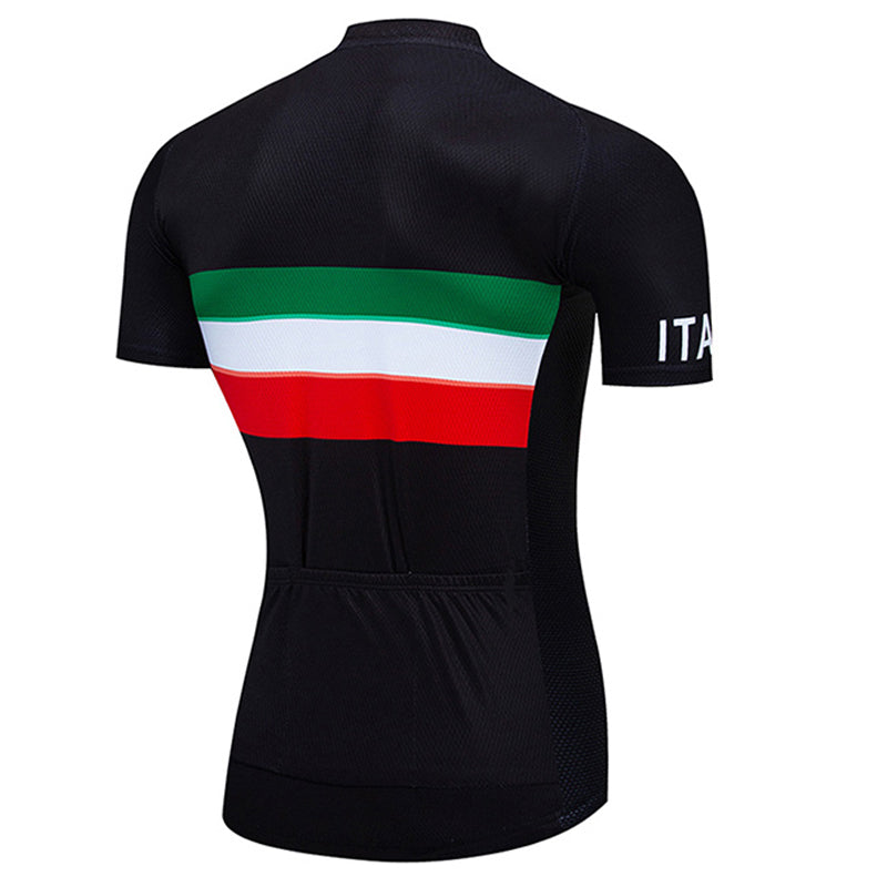 2023 Men's Breathable Short Sleeve Cycling Jersey (Bib) Shorts Italia003-AC