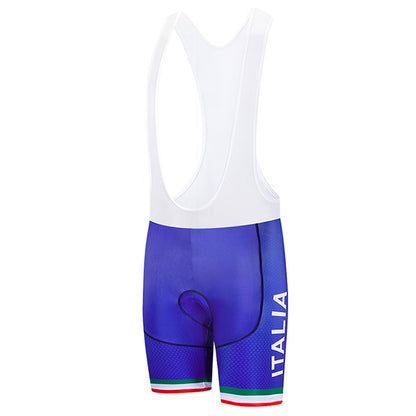 Men's Breathable Short Sleeve Cycling Jersey (Bib) Shorts Italia004-AC