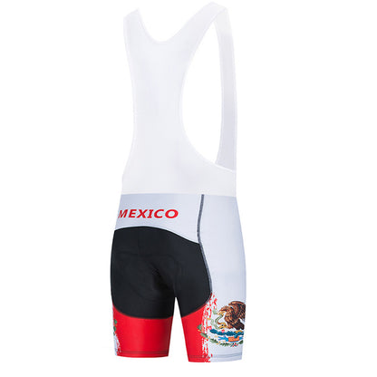 2023 Men's Breathable Short Sleeve Cycling Jersey (Bib) Shorts Mexico001-AC