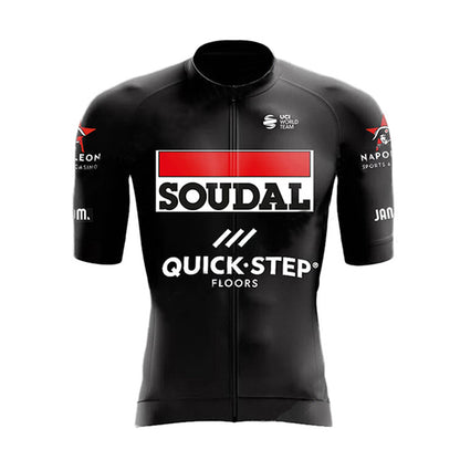 Men's Breathable Short Sleeve Cycling Jersey (Bib) Shorts Quick Step004-AC