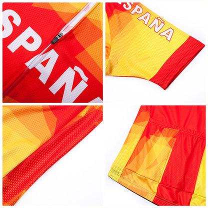 2023 Men's Breathable Short Sleeve Cycling Jersey (Bib) Shorts Espana001-AC