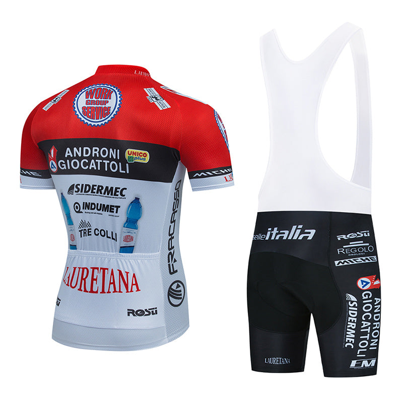 2023 Men's Breathable Short Sleeve Cycling Jersey (Bib) Shorts Androni002-AC