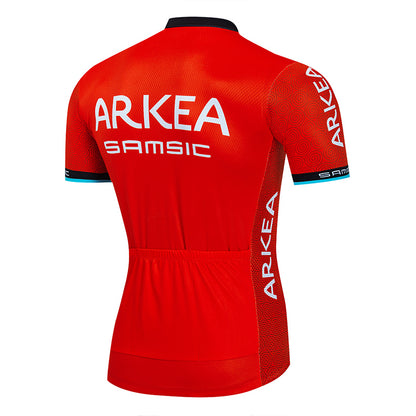 2023 Men's Breathable Short Sleeve Cycling Jersey (Bib) Shorts ARKEA008-AC