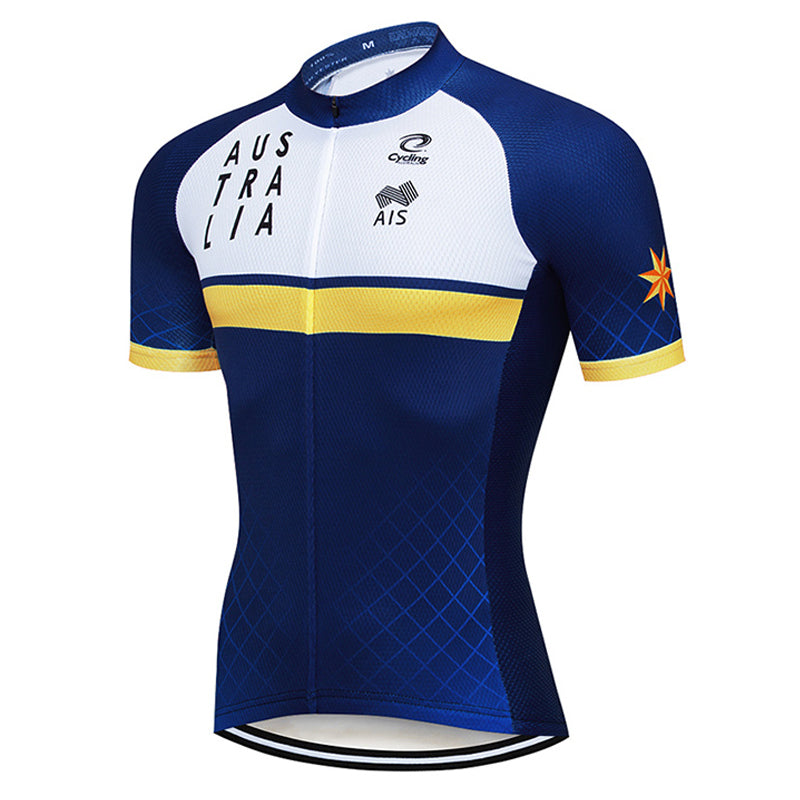 2023 Men's Breathable Short Sleeve Cycling Jersey (Bib) Shorts Australia001-AC