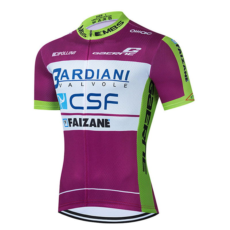 2023 Men's Breathable Short Sleeve Cycling Jersey (Bib) Shorts Bardiani007-AC