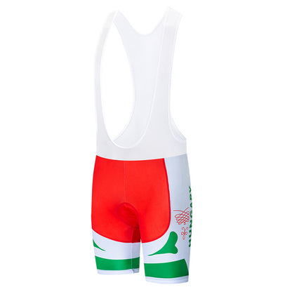 2023 Men's Breathable Short Sleeve Cycling Jersey (Bib) Shorts Hungary-001-AC