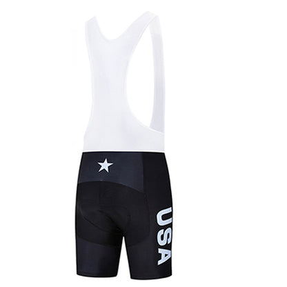 2023 Men's Breathable Short Sleeve Cycling Jersey (Bib) Shorts USA-002-AC