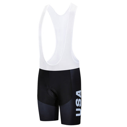 2023 Men's Breathable Short Sleeve Cycling Jersey (Bib) Shorts USA-003-AC